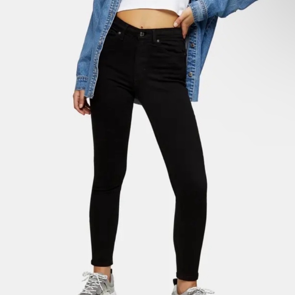 Topshop Jamie Black Jeans